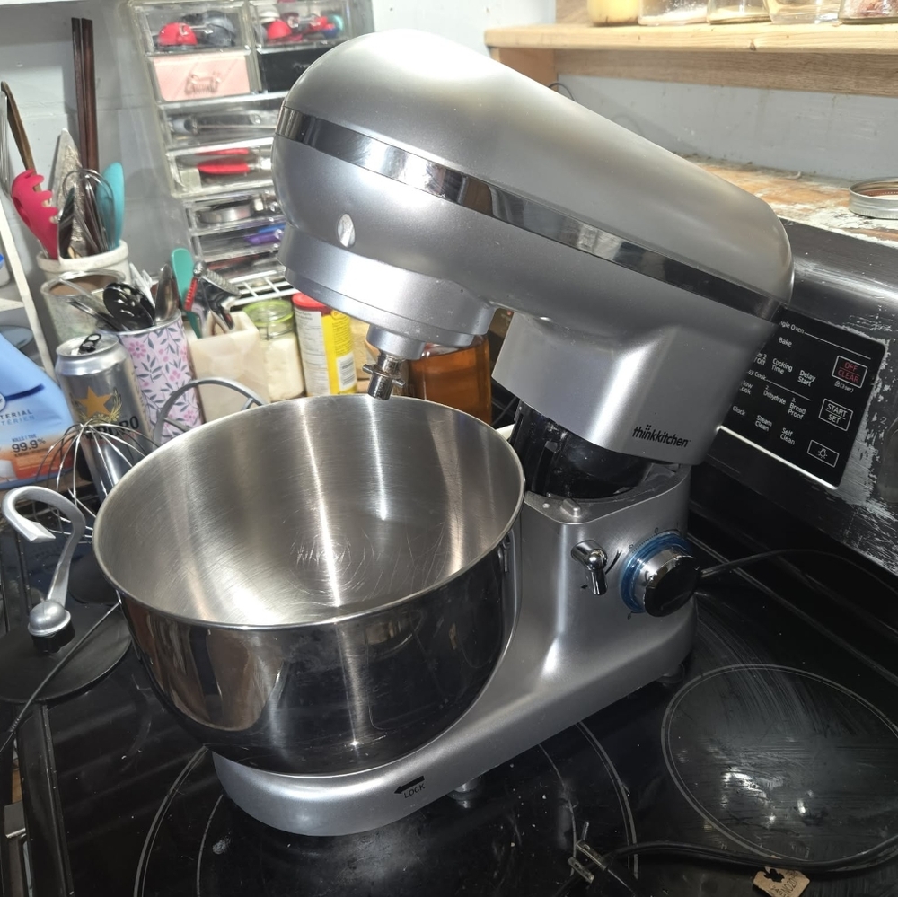 Metallic Silver Stand Mixer